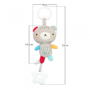 Bearoom Rattle Toys For Baby Musical Mobile Toy Soft Toddler Teether Cute Animal Rattles For Newborn Baby Mobil Crib Hand Bell