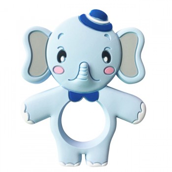 13 Colors Silicone Teethers Animal Koala Owl Elephant Baby Ring Teether Silicone Chew Charms Baby Teething Gift Toddler Toys