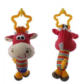 Baby Kids Rattle Toys Tinkle Hand Bell Multifunctional Plush Stroller Hanging Animal Rattles Kawaii Baby Infant Toy Gifts