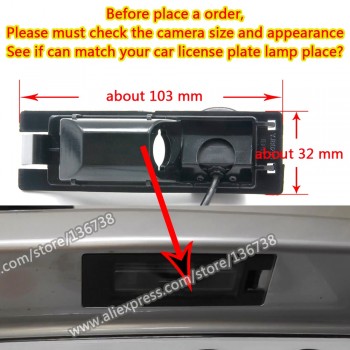 Fisheye MCCD Starlight 1080P Car Parking Rear view Camera For Opel Astra H J Corsa Meriva Vectra Zafira Insignia FIAT Grande