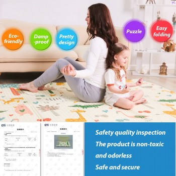Infant Shining 200*180*1cm Foldable Baby Play Mat Eco-friendly XPE Children Playat Cartton Non-slip Carpet Living Room Mat