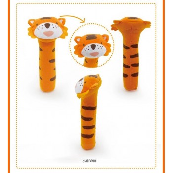 Baby Cute Rattles Toys Cute Stuffed Handbells Hand Bell Multifunctional Animal Squeaker Bar Baby Toys Hand Plush Doll 40% off