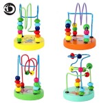 HOT childrens toys baby doll kids Educational toy beads string of beads game Mini around animal chassis Many styles by random