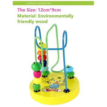 HOT childrens toys baby doll kids Educational toy beads string of beads game Mini around animal chassis Many styles by random