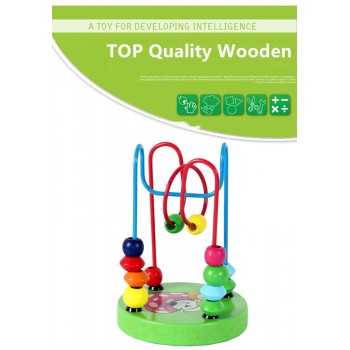 HOT childrens toys baby doll kids Educational toy beads string of beads game Mini around animal chassis Many styles by random