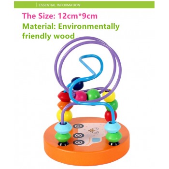 HOT childrens toys baby doll kids Educational toy beads string of beads game Mini around animal chassis Many styles by random