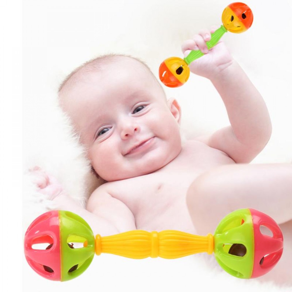 Baby Toys Rattles Bells Shaking Dumbells Early Development Toys 0-12 Months Baby Musical Hand Shaking Rattle Toy
