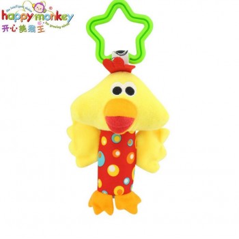 Baby Kids Rattle Toys Cartoon Anomal Plush Hand Bell Newborn Baby Stroller Crib Hanging Rattles Kawaii 6 Tpye For Gift 35%Off