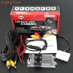 BigBigRoad Car Rear View Backup Parking Camera With Adapter For Jeep Patriot Compass 2011 2012 2013 2014 2015 2016 2017