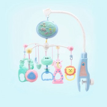 Baby Rattles Bed bell Toys 0-12 Months Crib Mobile Musical Bed Bell Projection Cartoon Early Learning With Teether Kids Toy