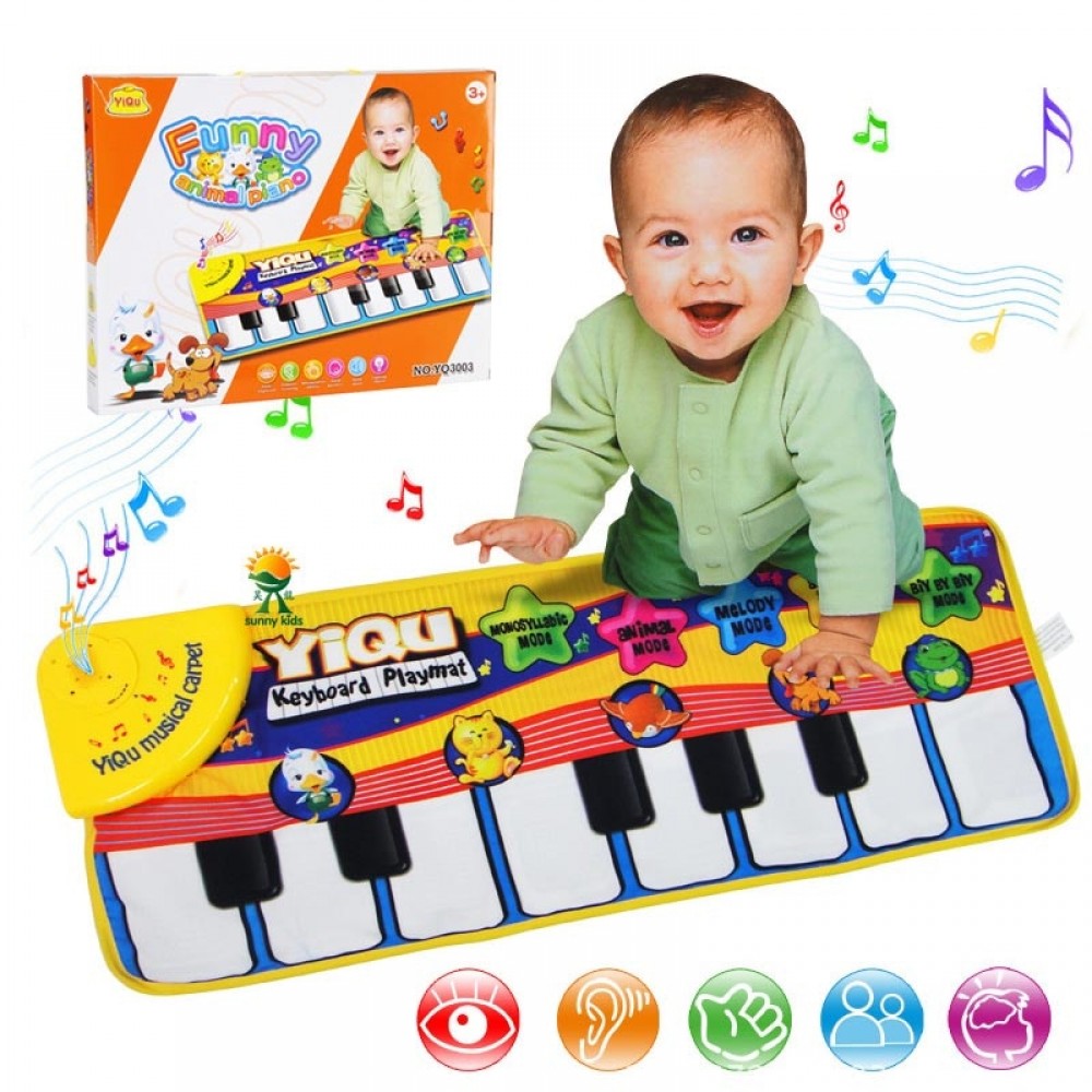 Large Baby Musical Carpet Keyboard Playmat Music Play Mat Piano Early Learning Educational Toys for Children Kids Puzzle Gifts