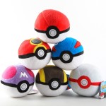 Anime Animals Ball Cute Pikachu Pokeballs Plush Plush Doll Keychain Bag Keys Pendant Stuffed Doll Toys Kids Birthday Gift