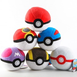 Anime Animals Ball Cute Pikachu Pokeballs Plush Plush Doll Keychain Bag Keys Pendant Stuffed Doll Toys Kids Birthday Gift