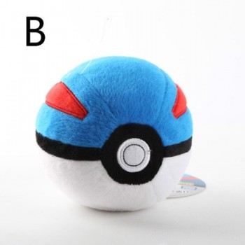 Anime Animals Ball Cute Pikachu Pokeballs Plush Plush Doll Keychain Bag Keys Pendant Stuffed Doll Toys Kids Birthday Gift