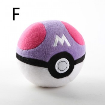Anime Animals Ball Cute Pikachu Pokeballs Plush Plush Doll Keychain Bag Keys Pendant Stuffed Doll Toys Kids Birthday Gift