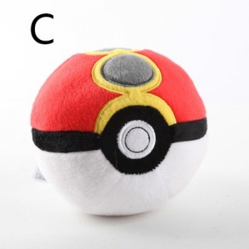 Anime Animals Ball Cute Pikachu Pokeballs Plush Plush Doll Keychain Bag Keys Pendant Stuffed Doll Toys Kids Birthday Gift