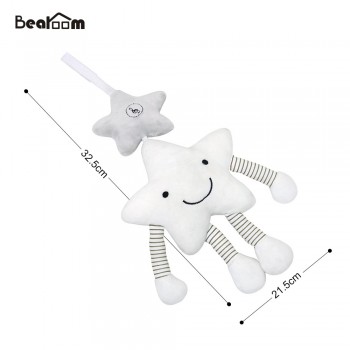 Bearoom Baby Rattle Stroller Toy Musical Mobile Baby Toys Cute Learning Edccation Cartoon Star For Infant Strollers Crib Hanging