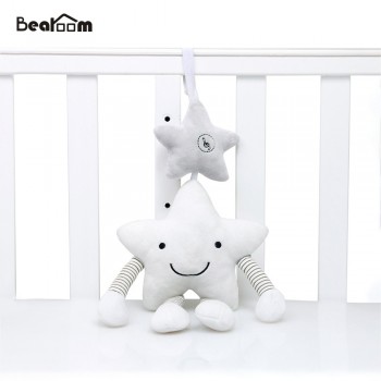 Bearoom Baby Rattle Stroller Toy Musical Mobile Baby Toys Cute Learning Edccation Cartoon Star For Infant Strollers Crib Hanging