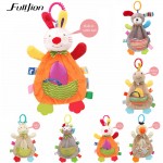 Fulljion Baby Rattles Mobiles Soft Baby Toys 0 12 Months Towel Bed Bell Cute Animal Christmas Crib Bebe Stroller Montessori Gift