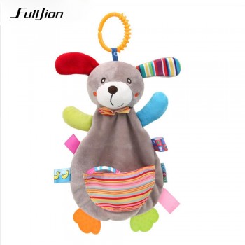 Fulljion Baby Rattles Mobiles Soft Baby Toys 0 12 Months Towel Bed Bell Cute Animal Christmas Crib Bebe Stroller Montessori Gift