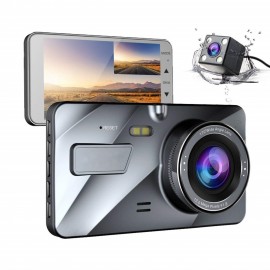 4 IPS Dual Lens Car Dash Cam FHD 1080P Dashboard Camera 170 degree Vehicle Driving DVR Recorder G-Sensor Parking Monitor WDR A1