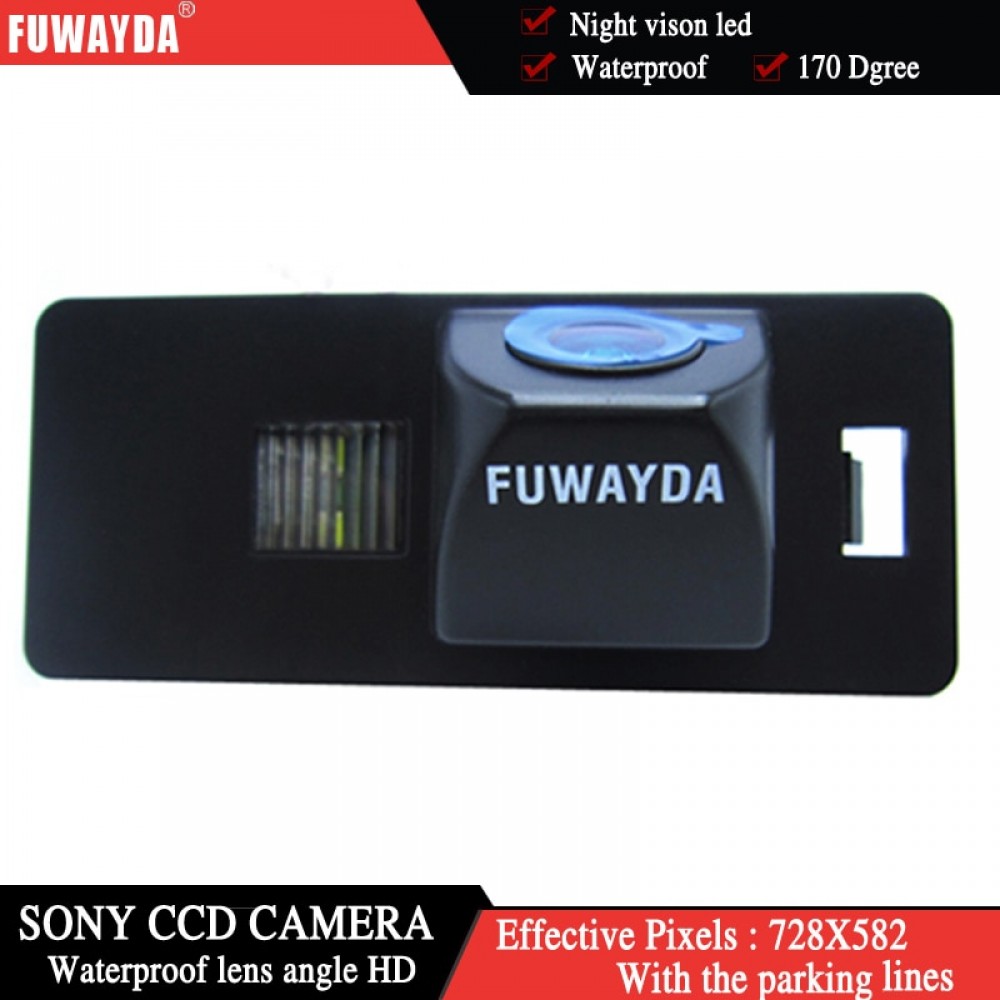 FUWAYDA SONY CCD Chip CAR REAR VIEW CAMERA Reverse With Guide Line CAMERA FOR  AUDI A1 A4 (B8) A5 S5 Q5 TT/ PASSAT R36 5D