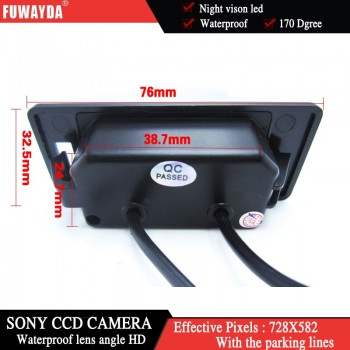 FUWAYDA SONY CCD Chip CAR REAR VIEW CAMERA Reverse With Guide Line CAMERA FOR  AUDI A1 A4 (B8) A5 S5 Q5 TT/ PASSAT R36 5D