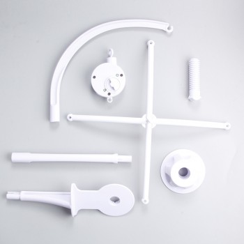Baby Rattles Bracket Set DIY Hanging Baby Crib Mobile Bed Bell Toy Rotary Holder Arm Bracket With Clockwork Movement Music Box