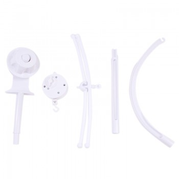 Baby Toys White Rattles Bracket Set Newbron Crib Mobile Bed Bell Toy Holder Arm Bracket Wind-up Music Box Baby Toys 0-12 Months