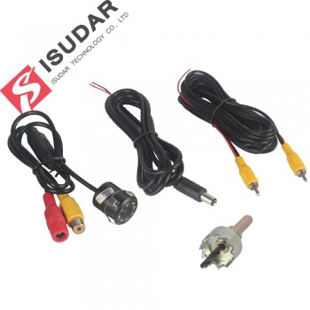Isudar Reverse Camera Security 8 LED HD Waterproof Rear Camera Night Vision DC 12V Shockproof Parking Camera Anti jamming