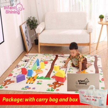 Infant Shining Foldable Baby Play Mat Folding Crawling Pad XPE Baby Room Carpet Children Floor Mat 200*150cm Playmat for Infants