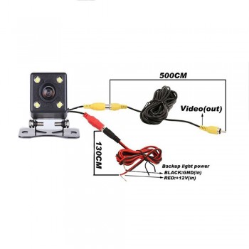 Podofo Car Rear View Camera Metal body Car Rearview Camera Car Park Monitor 170 Degree Mini Car Parking Reverse Backup Camera