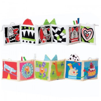 Baby Toys Crib bumper  Cloth Book  Rattles Knowledge Around Multi-Touch Colorful Bed Bumper For Kids  WJ581