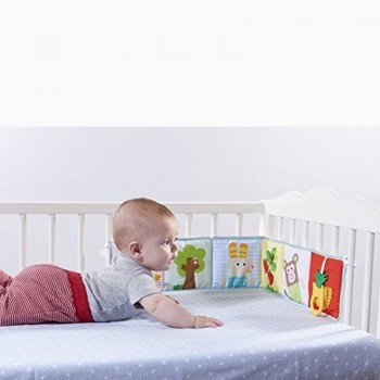 Baby Toys Crib bumper  Cloth Book  Rattles Knowledge Around Multi-Touch Colorful Bed Bumper For Kids  WJ581