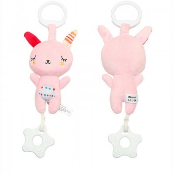Baby Infant Animal rabbit Bear panda Soft Rattles Bed Crib Stroller Music Hanging Bell kids Stuffed Toys