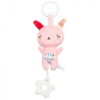 Baby Infant Animal rabbit Bear panda Soft Rattles Bed Crib Stroller Music Hanging Bell kids Stuffed Toys