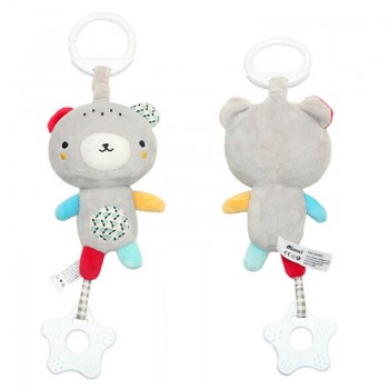 Baby Infant Animal rabbit Bear panda Soft Rattles Bed Crib Stroller Music Hanging Bell kids Stuffed Toys