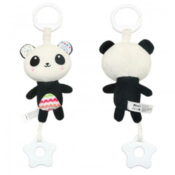 Baby Infant Animal rabbit Bear panda Soft Rattles Bed Crib Stroller Music Hanging Bell kids Stuffed Toys