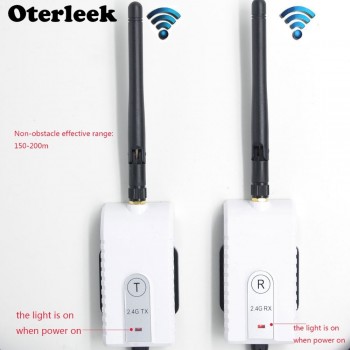 2.4G Wireless AV Cable Transmitter and Receiver Wireless Backup Camera For Bus Truck Vehicle