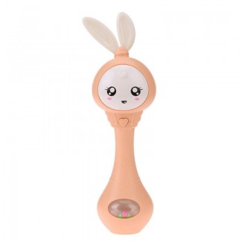 Lovely Baby Toys Hand Bells Baby Cute Music Rabbit Bell 0-12M Toddlers Cute Hand Rattles Ring Bell Early Educational Toys