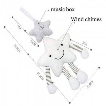 New Baby Toys For Stroller Music Star Crib Hanging Newborn Mobile Rattles On The Bed Babies Educational Plush Toys