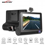 Krylcam 4.0 inch 1080P Dual Lens Full HD Car DVR Camera 170 Degree Rearview Car Dash Camera G-sensor Auto Car Camera Recorder