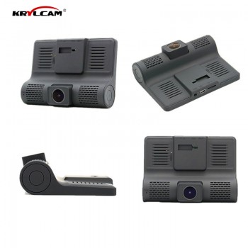 Krylcam 4.0 inch 1080P Dual Lens Full HD Car DVR Camera 170 Degree Rearview Car Dash Camera G-sensor Auto Car Camera Recorder