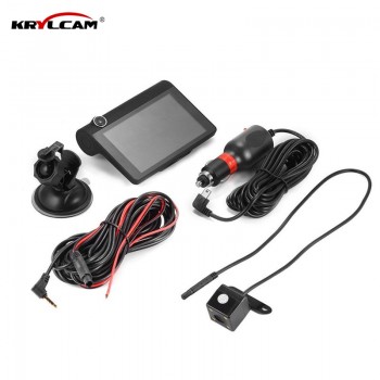 Krylcam 4.0 inch 1080P Dual Lens Full HD Car DVR Camera 170 Degree Rearview Car Dash Camera G-sensor Auto Car Camera Recorder