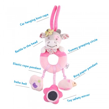 Bearoom Baby Rattles Mobiles Learning Educational Toy For Baby Toddlers Hanging Bell Crib Rattle Toy For Stuffed Stroller