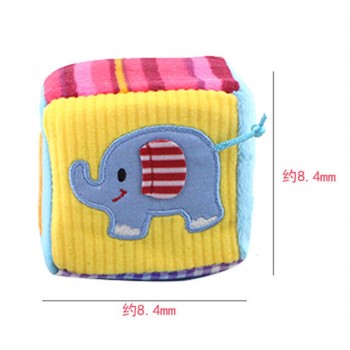 4pcs/set Baby Toys 0-12 Months Soft Play Cubes Plush Cloth Building Blocks Rattles Number Letters Multifunctional Toys Juguete