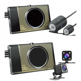 Motorcycle Recorder Dash Cam 125 Wide Angle Lens Full HD 1280P 3inch Dual Hidden Lens DVR Driving Recorder