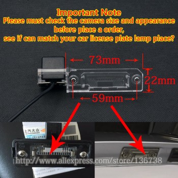 Full HD 1280*720 Car Backup Rear View Camera For VW Magotan Polo Bora Golf Jetta Passat CC Touran Caddy Multivan T5 Transporter