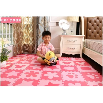 Meitoku baby EVA foam puzzle play mat/ Interlocking Exercise floor carpet Tiles, Rug for kids,Each32cmX32cm 1cmThick 24pc/bag