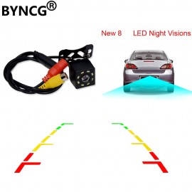 Car Rear View Camera Universal Backup Parking Camera 8 LED Night Vision Waterproof 170 Wide Angle HD Color Image